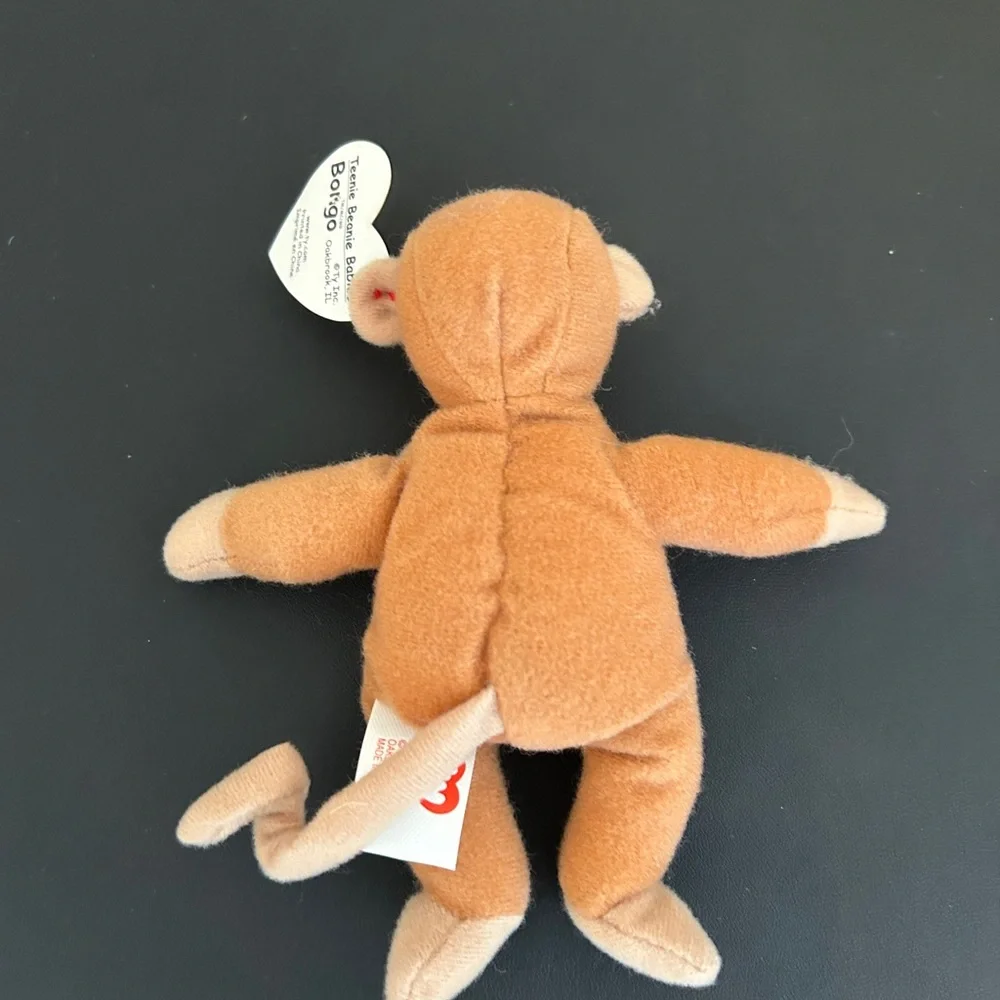 Ty Brown Plush Stuffed Animal Monkey - Picture 4 of 5